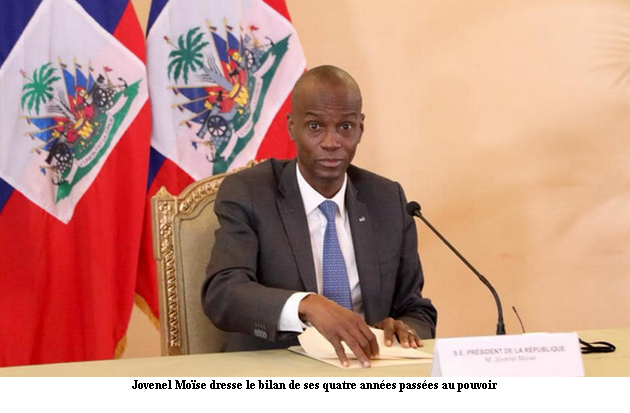 Jovenel Moïse dresse le bilan de ses quatre années passées au pouvoir